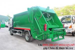 Cần bán gấp xe tải- xe rác JAC 9 khối- Jac HFC1061K3- Trả góp 80%+ xetai JAC+ Kiên Giang xe tải