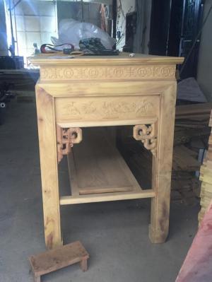 Án thờ chân 10 gỗ mít dài 1m75 rộng 81 cao 1m27 Nội thất Phòng Thờ Đồ Gỗ Mạnh Tráng Giao hàng tòa quốc, miễn phí vận chuyển 50km