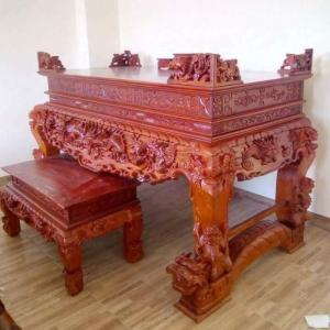 Tủ thờ gỗ mít 1M53X81 đồ gỗ Mạnh Tráng Chất lượng gỗ Đúng chủng loại 100% giao hàng toàn quốc
