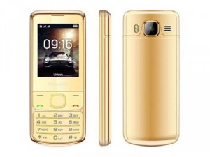 Điện thoại Masstel H860 2 sim viền mạ vàng