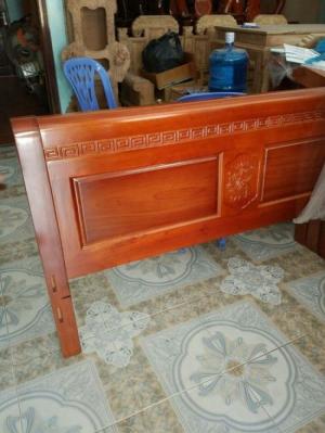 giường ngủ gỗ xoan đào 1M60X2M Hàng bền,đẹp phun PU tỷ mỉ - độ bền trên 50 năm hỗ trợ 3% tổng hóa đơn