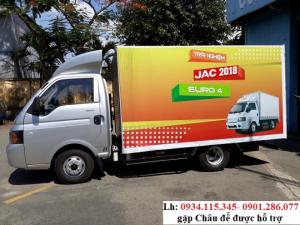 Xe tải JAC X99 Euro 4- jac 990kg / 990 KG -Thùng Kín+ Trả góp 80%+ Khuyến mãi khủng