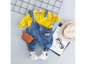 Sét Yếm Jean và áo thun tay dài
