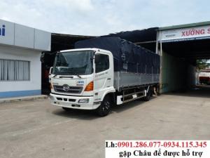 Bán xe tải Hino FC 6T4 thùng 6m8, - giá xe tải hino 6,4 tấn + trả góp 85%+ Kiên giang xetai
