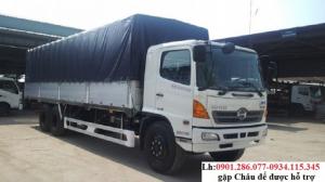Bán xe tải Hino FC 6T4 thùng 6m8, - giá xe tải hino 6,4 tấn + trả góp 85%+ Kiên giang xetai
