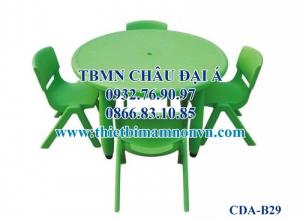 Bàn nhựa hình tròn mầm non giá rẻ tphcm