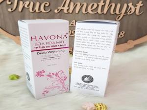 Sữa Rữa Mặt Trắng Da Ngừa Mụn Havona 50ml