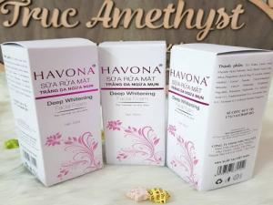 Sữa Rữa Mặt Trắng Da Ngừa Mụn Havona 50ml