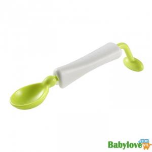 Thìa Xoay 360 Độ Không Đổ Béaba Xanh Neon