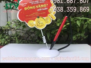 wobbler để bàn có bút, wobbler để bàn có viết