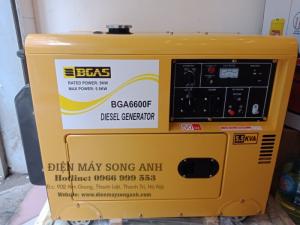 Máy Phát Điện Chạy Dầu Chống Ồn 6.5kw Nhật Bản - Bgas Bga 6600f