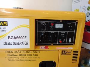 Máy Phát Điện Chạy Dầu Chống Ồn 6.5kw Nhật Bản - Bgas Bga 6600f