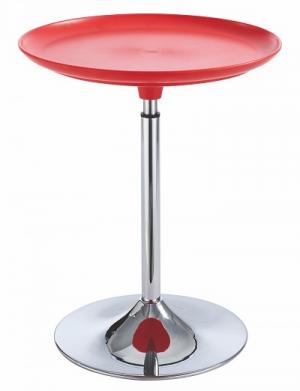 Kích thước : Ф50*60.5~69.5H bàn điều chỉnh được độ cao
Chất liệu: Mặt bàn nhựa ABS khung chân bắng thép mạ chrome