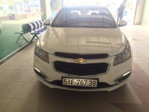 Cruze LT 2016, số sàn, màu trắng, tặng 100% trước bạ
