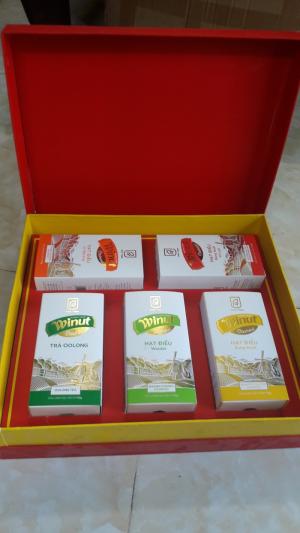 In hộp quà trà cà phê, bánh mứt…đẹp,giá rẻ