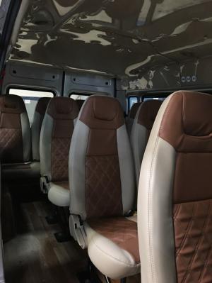 Transit 2014, màu bạc, xe công ty đưa đón NVVP, tặng 100% trước bạ