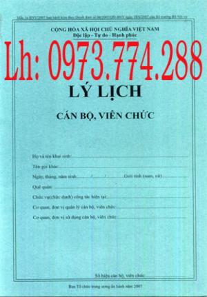 Bán quyển sổ lý lịch của người xin vào đảng (Mẫu 2 - KNĐ)