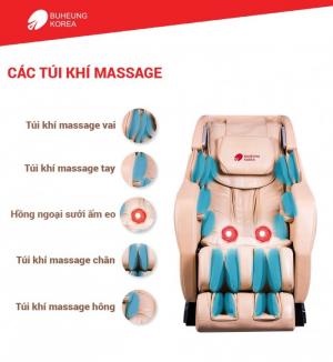 Ghế massage Buheung MK-7000 (Kem) - Gymaster