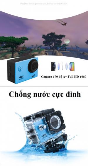 Camera hành trình Sport cam 4K Wifi hành Động Chống nước 2018 Mới ULtRA HD Phượt - PKCB