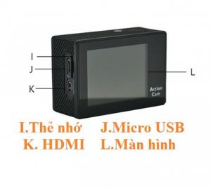 camera hành Trình, hành động Sport Cam Wifi 4K ULTRA HD chống rung có hỗ trợ quay ban Đêm