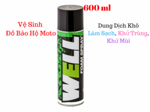 Chai Vệ Sinh Đồ Bảo Hộ Moto Lube71 WELL Foam Spray