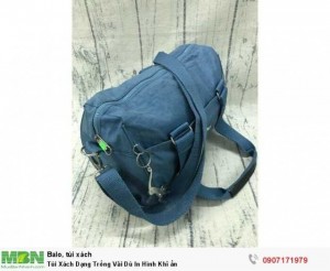 Túi Xách Dạng Trống Vải Dù In Hình Khỉ ẩn - Ms A30