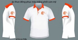 In áo thun team building có cổ màu trắng , In áo thun có cổ nhanh, giá rẻ