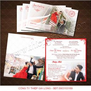 Xu Hướng Đặt Thiệp Cưới In Hình Cô Dâu Chú Rể Năm 2018