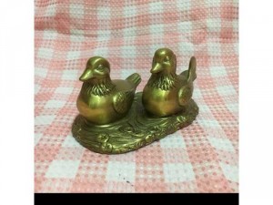 Đôi Uyên ương đồng đúc, bóng đẹp đáng yêu phù hợp để phòng vợ chồng, quà tặng tân hôn, kích thước 14,5x7,5x8,5cm