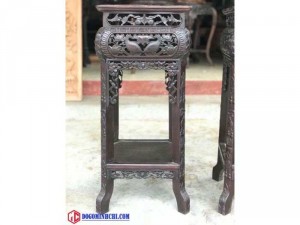 Cặp đôn cá chép gỗ gụ