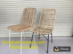 Ghế mây chân sắt