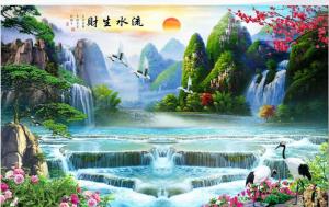 Tranh Gạch 3D Phong Cảnh Thu98