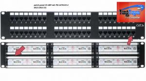 Patch panel AMP cat5 24Port , 48Port .....