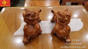 Cặp Tỳ Hưu Gỗ Hương