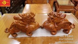 Cặp Tỳ Hưu Gỗ Hương