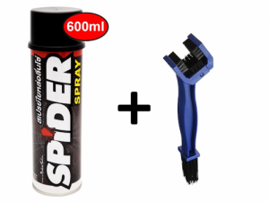 Combo Chăm Sóc Sên Lube71 SPIDER Spray 600ml + Bàn Chải Vệ Sinh Sên - CBspider