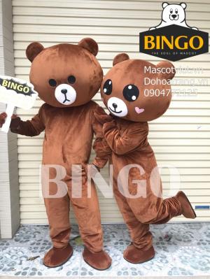 Bán mascot gấu brown,gấu lầy tiktok,cho thuê mascot
