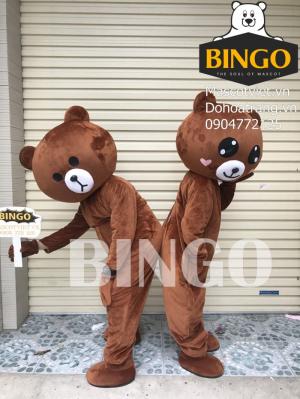 Bán mascot gấu brown,gấu lầy tiktok,cho thuê mascot