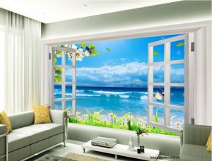 Tranh Cửa Sổ 3D Phong Thủy