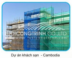 công trình sử dụng lưới bao che
