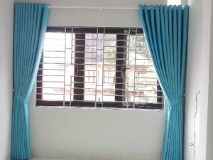 Rèm vải gấm một mầu sao băng