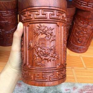hộp trà cát lợi gỗ hương