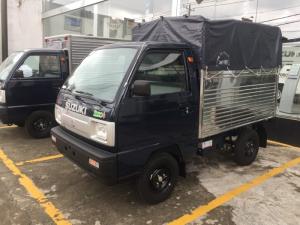 Xe Suzuki thùng mui bạt dài, tặng 50% chi phí đăng kí xe và quà tặng