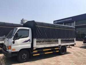 Gía xe Hyundai 6,5T - thùng mui bạt.