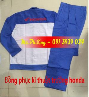 Đồng phục thợ honda giá rẽ . đồng phục thợ honda, đồng phục sữa chữa xe máy