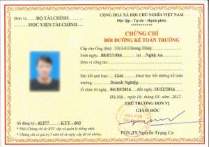 Chứng chỉ kế toán trưởng doanh nghiệp