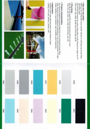 3B-800 Dung Dịch Chống Thấm Màu Kháng Tia Tử Ngoại Gốc Acrylic