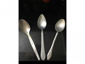 Thìa nhôm đại Liên Xô thời bao cấp sưu tầm, 03 mẫu khác nhau, giá bán cho người St: 150k/3 chiếc