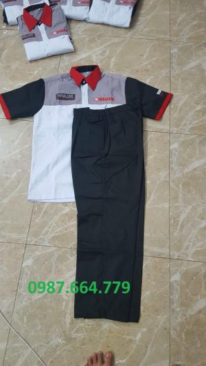 In Quần áo sửa xe yamaha, honda giá rẻ ship toàn quốc