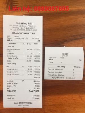 Giấy in hóa đơn giá rẻ cho quán trà sữa tại Buôn Đôn Đắk Lắk